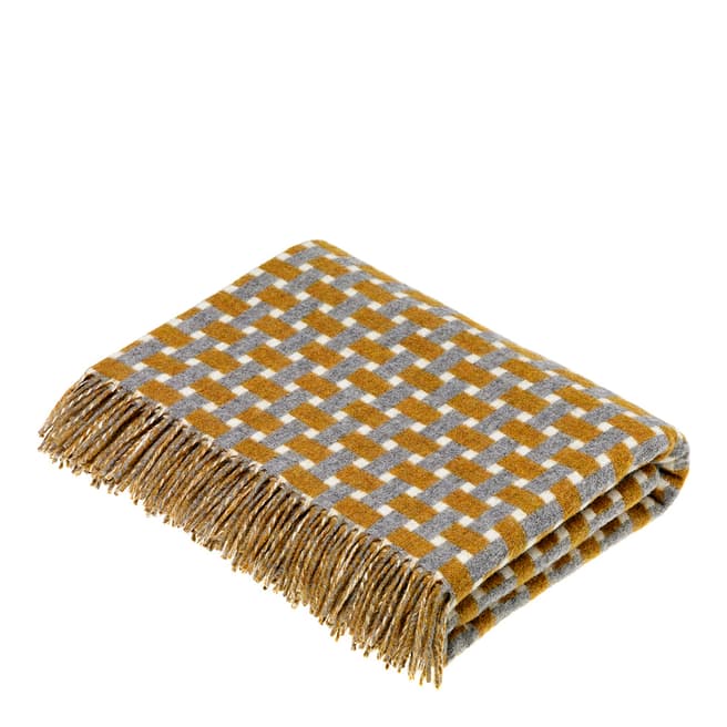 Bronte by Moon Gold Rectangle Throw, 140x185cm