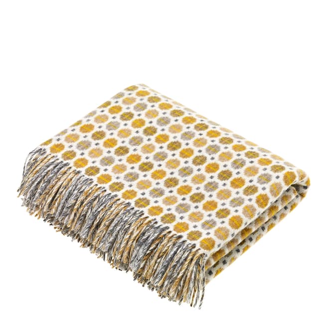 Bronte by Moon Gold Milan Lambswool 140x185cm Throw