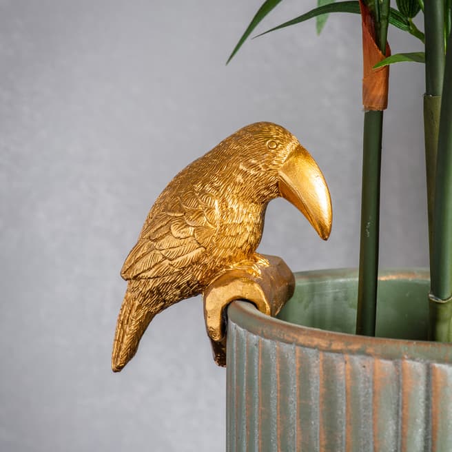 Gallery Living Borrego Toucan Pot Hanger Gold, Set Of 2
