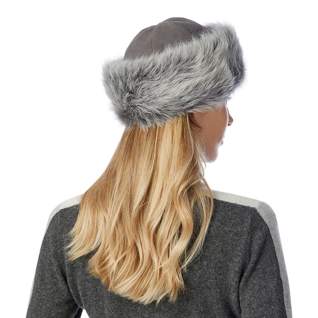 Laycuna London Luxury London Grey Sheepskin Hat