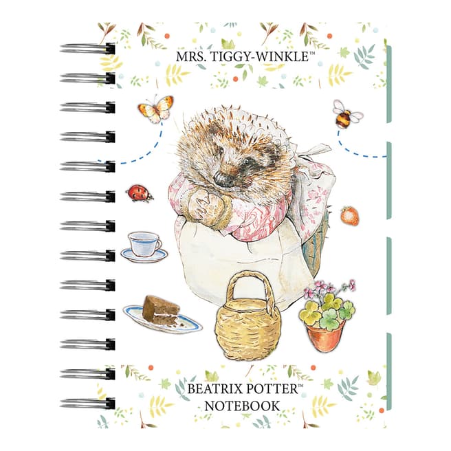Beatrix Potter Mrs Tiggy Winkle A5 Wiro Notebook With Dividers