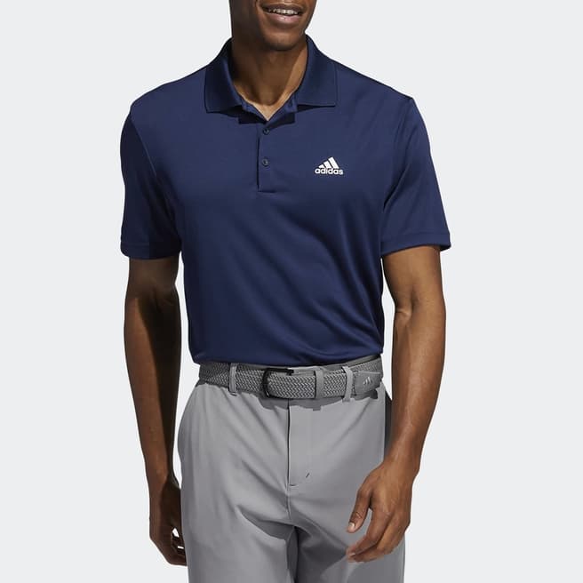 Adidas Golf Navy Adidas Stretch Polo Shirt