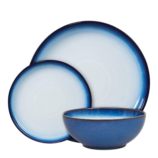 Denby 12 Piece Blue Haze Tableware Set