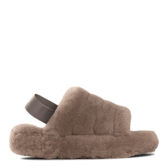 Aus Wooli Light Grey Sorrento Slipper Sandals