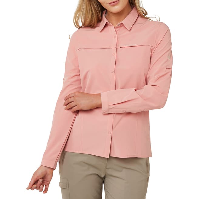 Craghoppers Pink Long-Sleeved Shirt