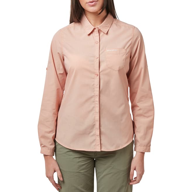 Craghoppers Pink Long Sleeve Shirt