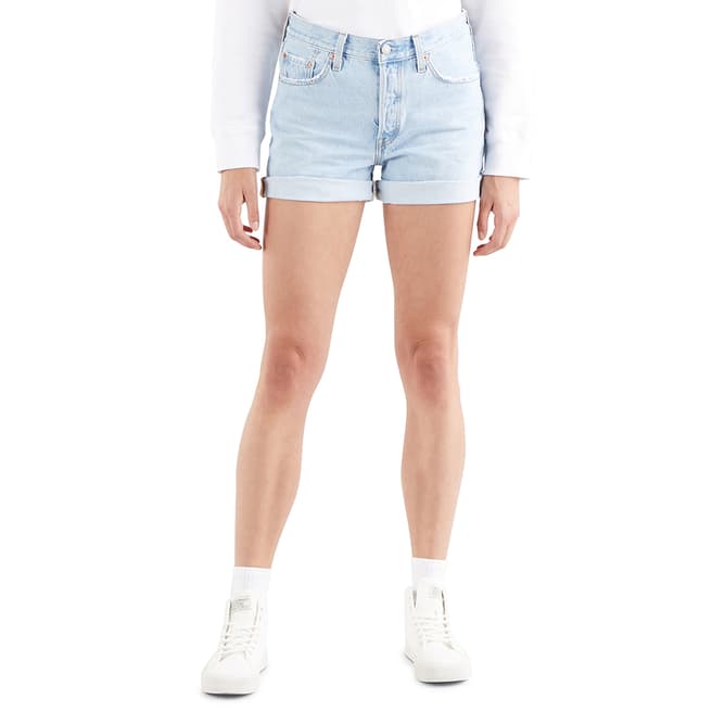 Levi's Light Blue 501® Rolled Shorts