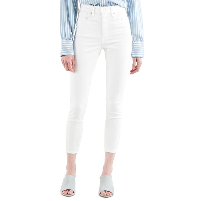 Levi's White Mile High Skinny Stretch Jeans