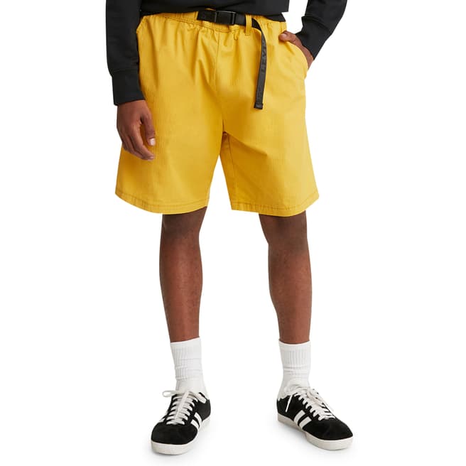 Levi's Yellow Belted Utility Shorts