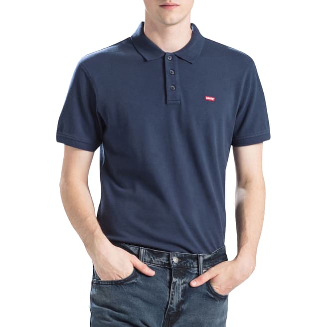 Levi's Navy Standard Housemark Polo Shirt