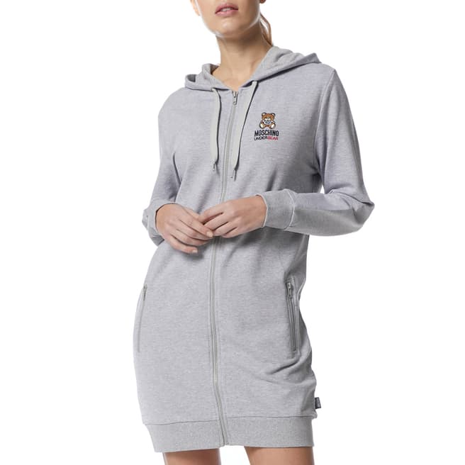 Moschino Grey Sweatshirt Dress