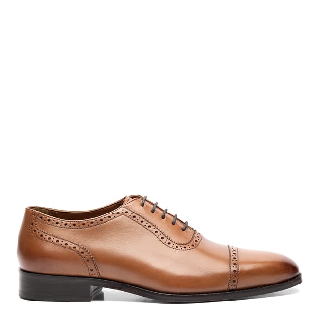 Chapman & Moore British Tan Leather Semi Brogue Shoes