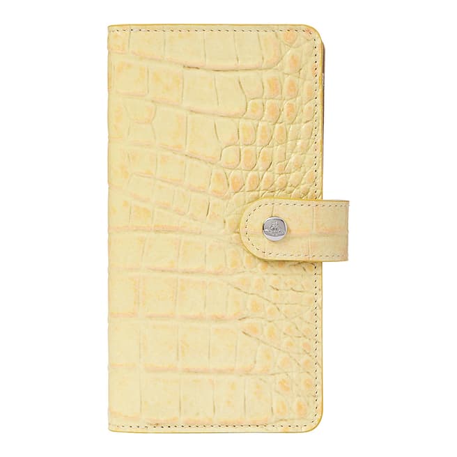 Vivienne Westwood Yellow Double Flap iPhone Wallet XS Max