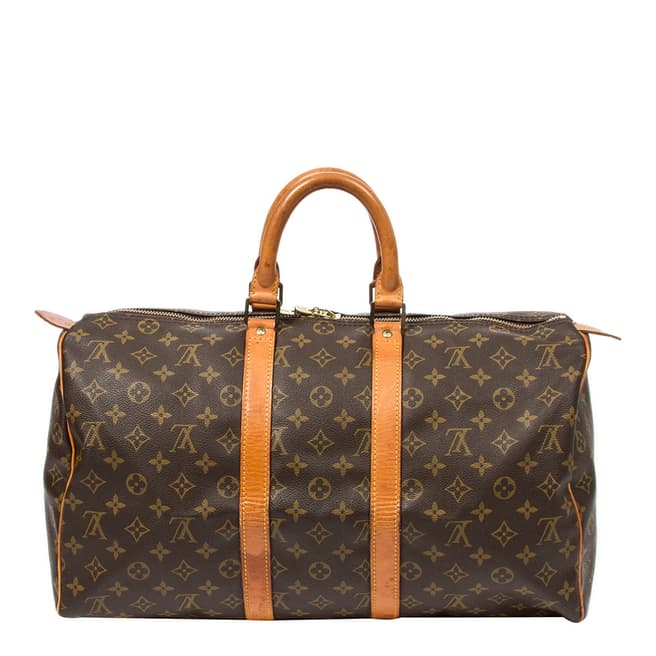 Vintage Louis Vuitton Brown Keepall Holdall 45