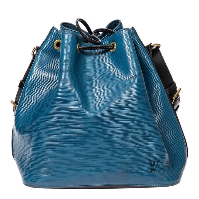 Vintage Louis Vuitton Blue Black Noe Shoulder Bag