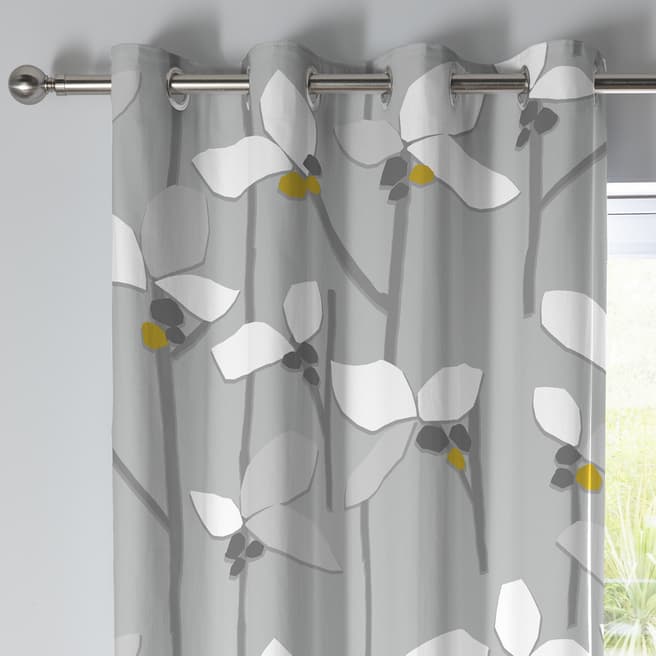 Fusion Kalmar Grey Curtains, 168 x 137cm