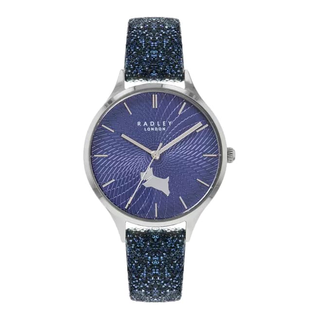 Radley Navy Crystal Leather Watch