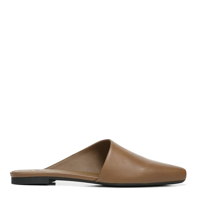 Vince Brown Gena Leather Slippers