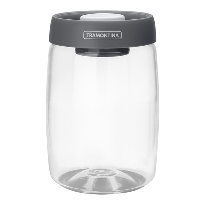 Tramontina Set of 2 Glass Containers with Vacuum Plastic Lid, 11cm/1.2