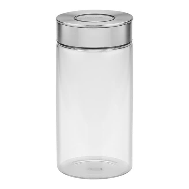 Tramontina Set of 4 Glass Canisters with Airtight Seal, 10cm/1.4L