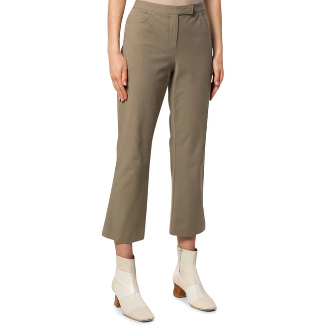 Theory Green Cropped Trousers