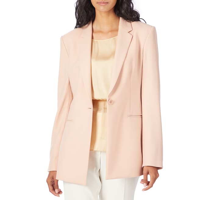 Theory Pink Power Wool Blend Jacket