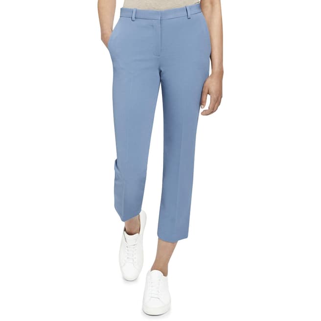 Theory Blue Tailored Cropped Trousers