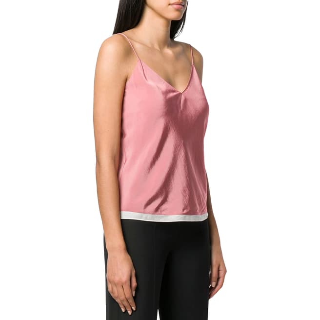Theory Pink Easy Slip Top