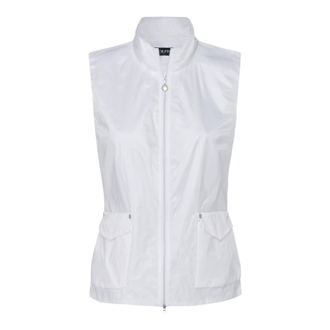 GOLFINO  White Double Layer Waistcoat