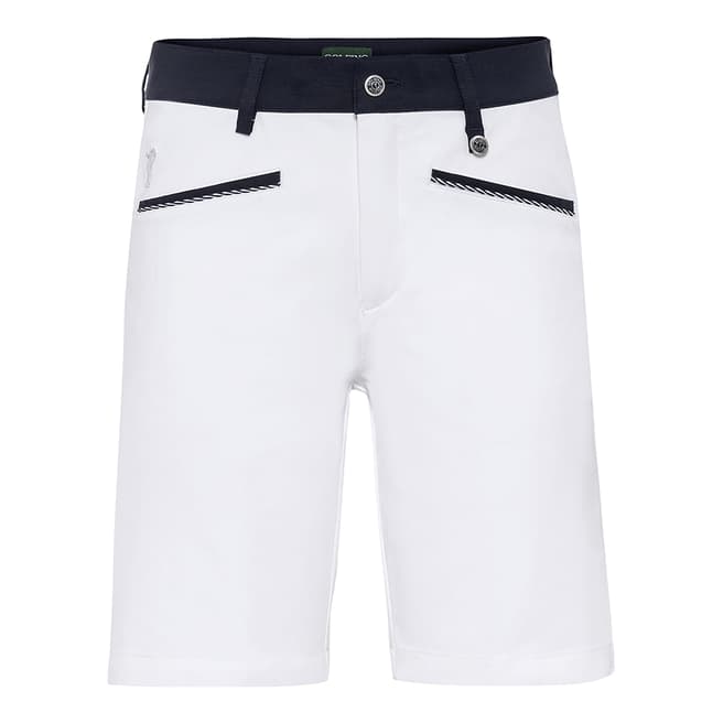 GOLFINO White Bermuda Stretch Shorts 