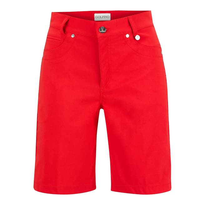 GOLFINO Red Technical Bermuda Shorts 