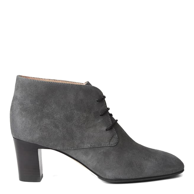 Hobbs London Grey Leather Patricia Ankle Boots