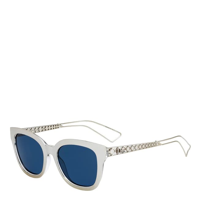 Dior Women's White/Blue Dior Sunglasses 52mm