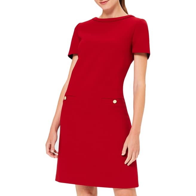 Hobbs London Red Petra Shirt Dress
