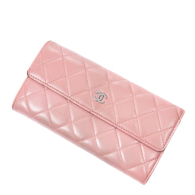 Chanel Pink CC Continental Wallet