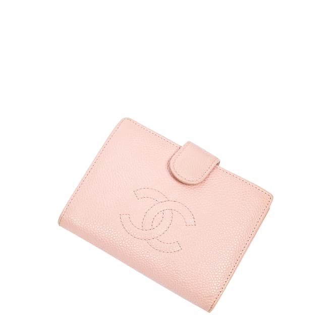 Chanel Pink CC Timeless Compact Bifold Wallet