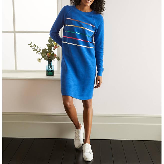 Boden Blue Mabel Sweatshirt Dress
