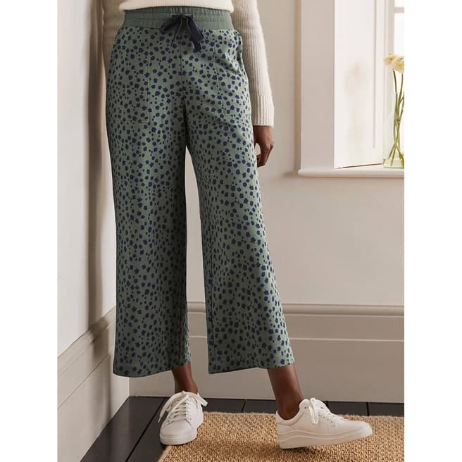 Boden Green Cropped Jersey Joggers