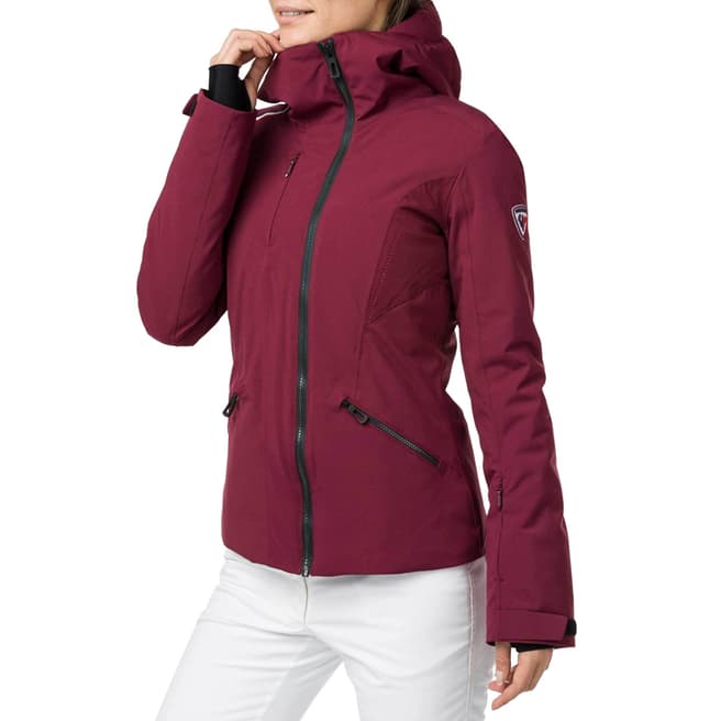 Rossignol Burgundy Cadran Hooded Ski Jacket