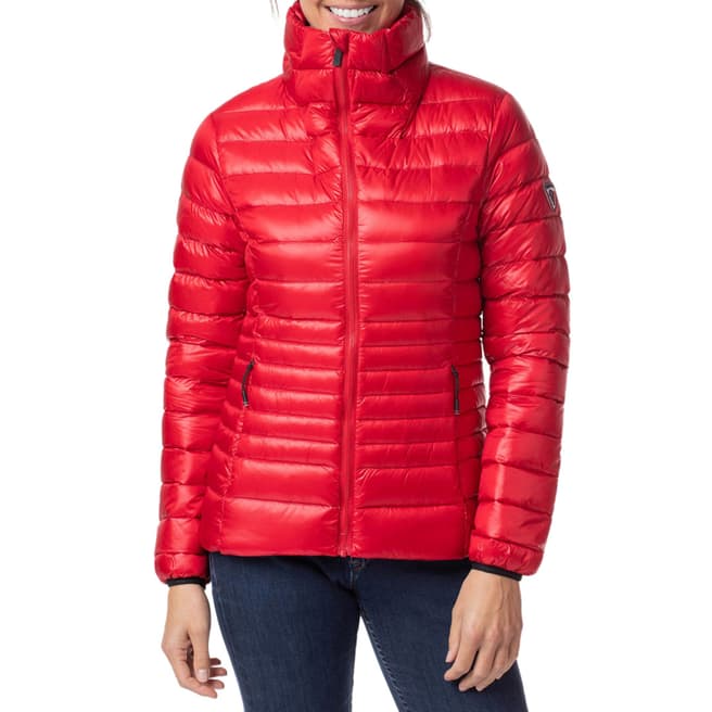 Rossignol Red Down Puffer Ski Jacket 