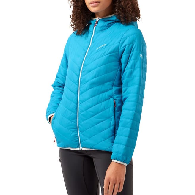 Craghoppers Blue Quilted Hooded Jacket