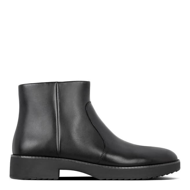 FitFlop Black Leather Maria Ankle Boots