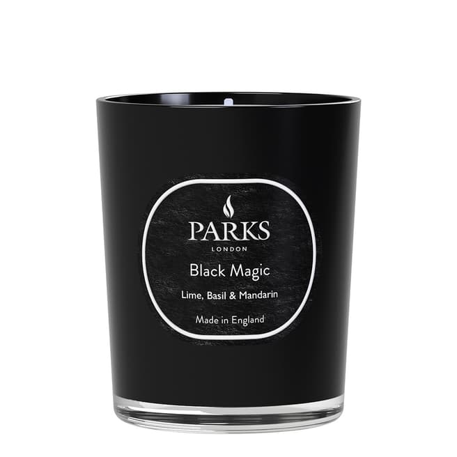 Parks London Lime, Basil & Mandarin 1 Wick Candle 180g - Black Magic