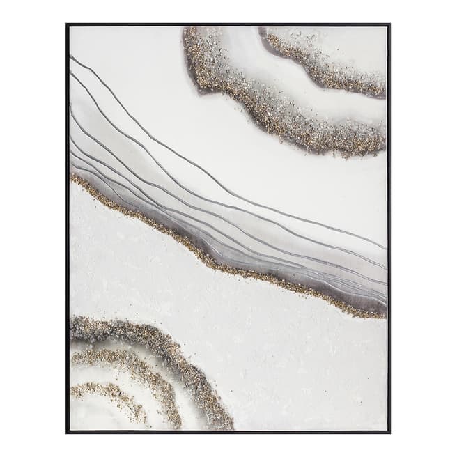 Gallery Living Agate Abstract Framed Canvas, 80x100cm
