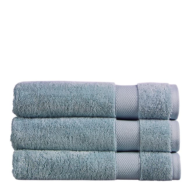 Christy Refresh Pair of Hand Towels, Slate Blue