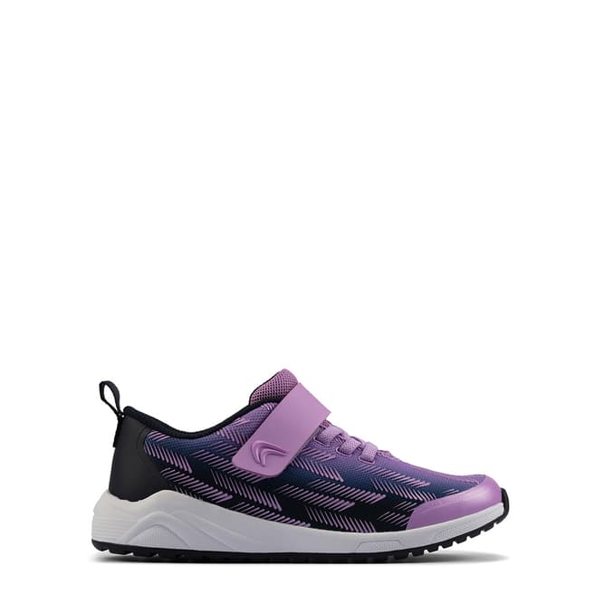 Clarks Toddler Girl's Purple Aeon Pace Trainers