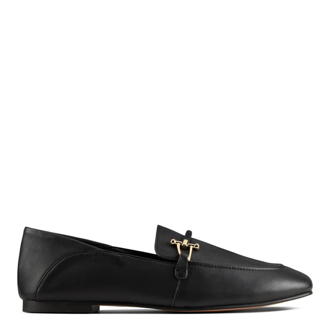 Clarks Black Leather Pure2 Loafers
