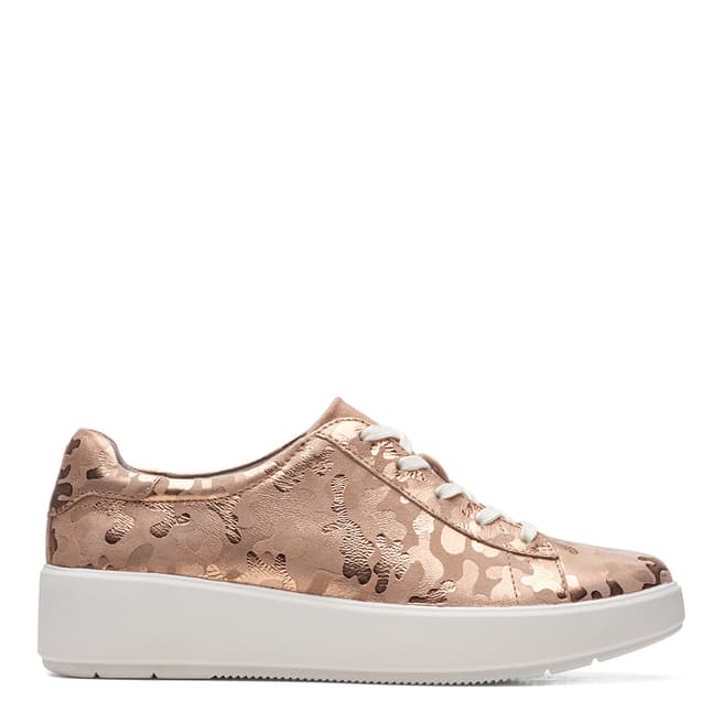 Clarks Rose Gold Layton Pace Sneakers
