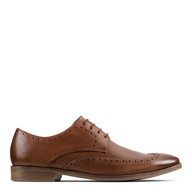 Clarks Tan Leather Stanford Limit Brogues
