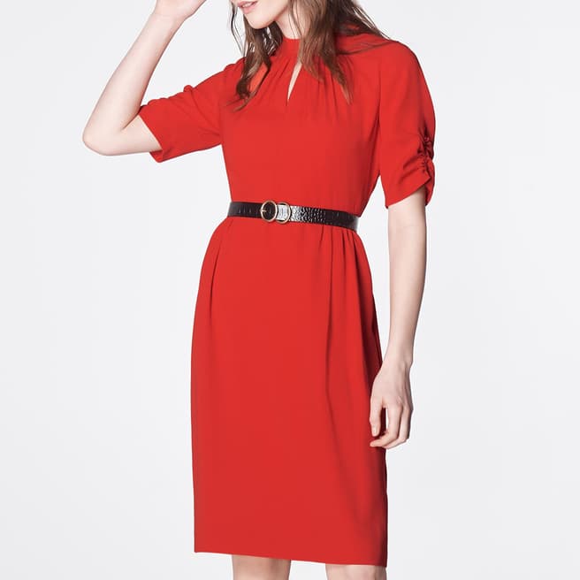 L K Bennett Red Veronique Dress